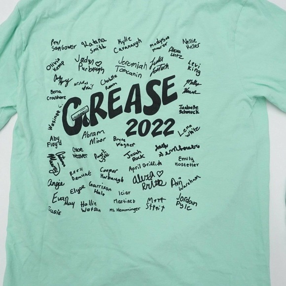 Comfort Colors T-Shirt Men's Size Medium Green Long Sleeve Crew Neck 100% Cotton - Picture 7 of 8